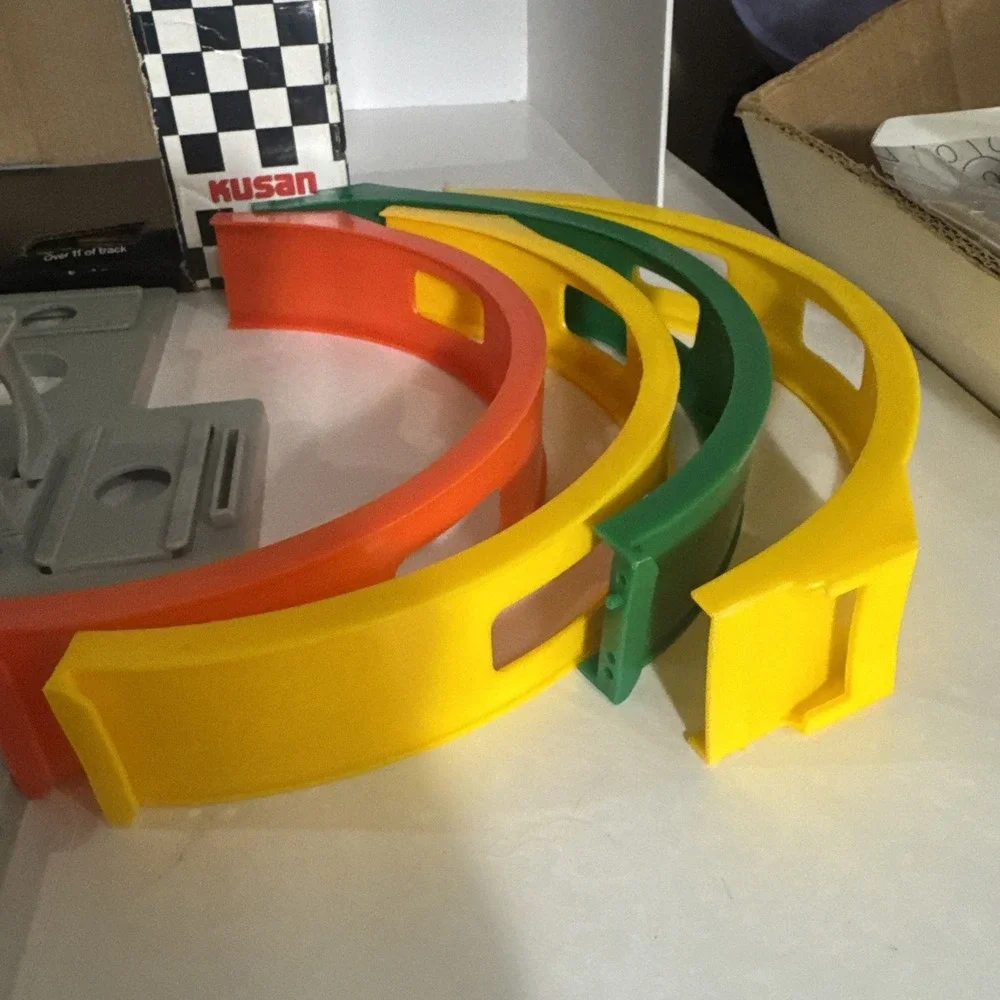 Micro Zoomers Race Track Set Kusan Made In Taiwan Complete Set‎ With Box